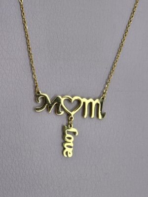 Mom-Love Necklace Gold Color