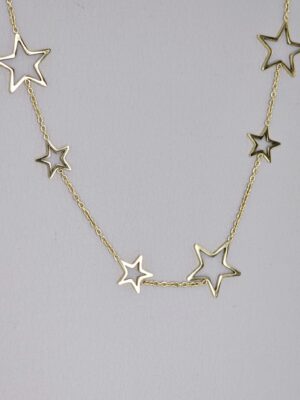 Stars Necklace Gold color