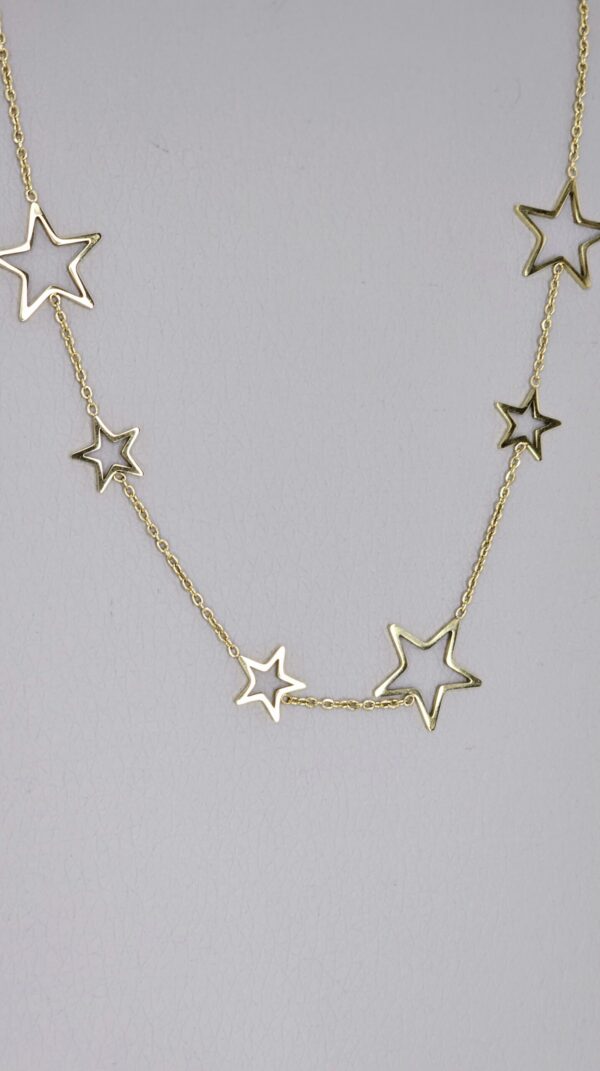 Stars Necklace Gold color