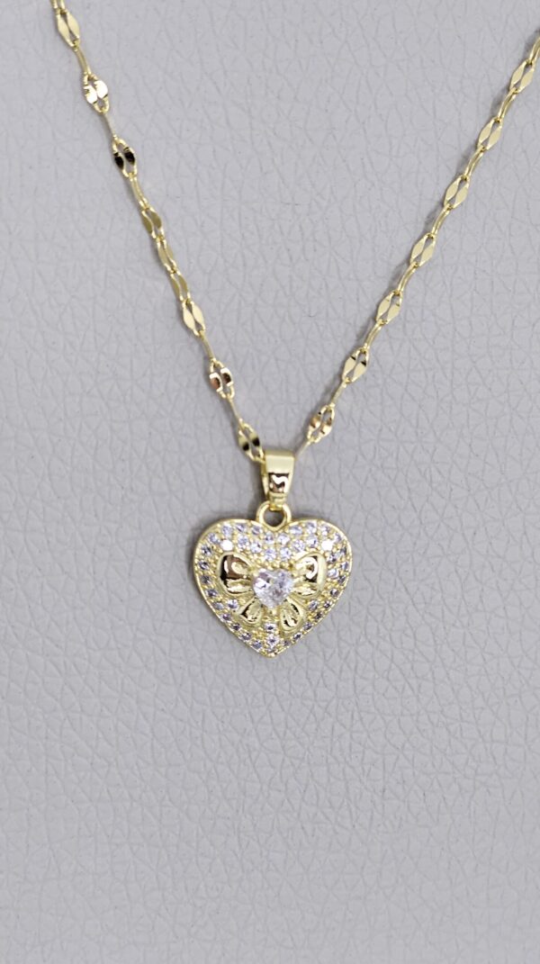 Sweet Heart Necklace Gold color